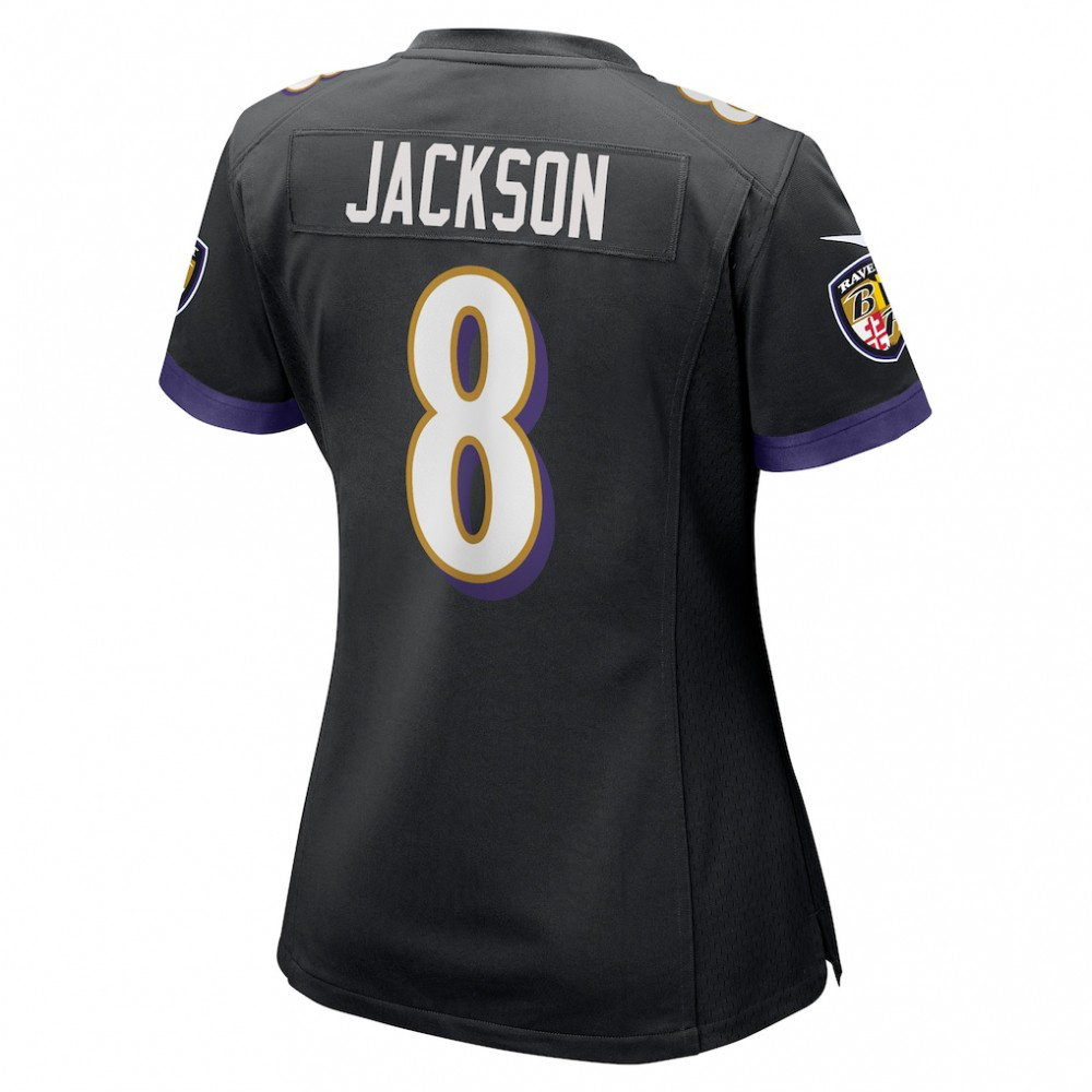 Lamar Jackson Baltimore Ravens Nike Women's Alternate Game Jersey - Black-GridironStore